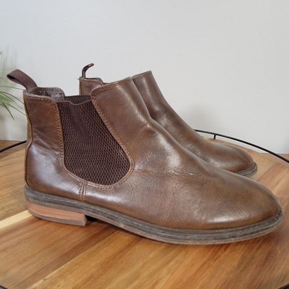 Ashford Hayes Porter Brown Chelsea Boots Slip on Size 4 - Picture 2 of 12